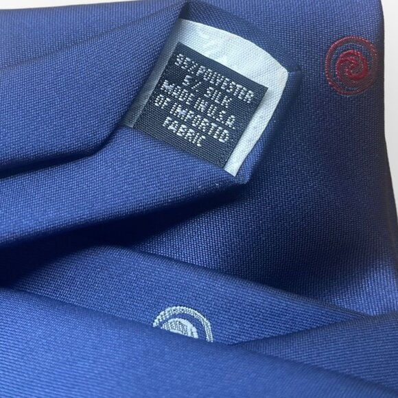 Christian Dior Red White and Blue Silk Blend Tie - Picture 4 of 4